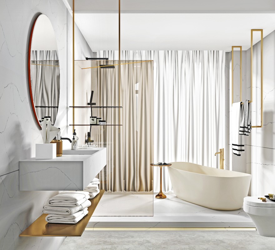 Calacatta ExII Bathroom